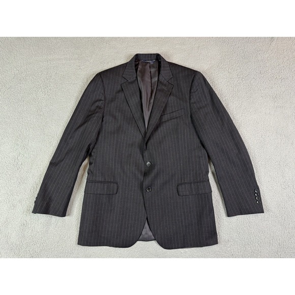 Brooks Brothers Other - Brooks Brothers Suit Jacket 42 R Charcoal Wool Striped Estrato Fitzgerald USA